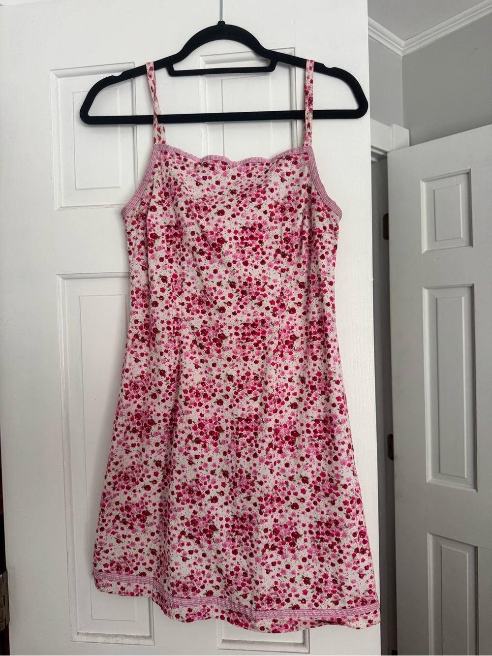 Vintage MyMichelle Pink Floral Spaghetti Strap Mini Dress